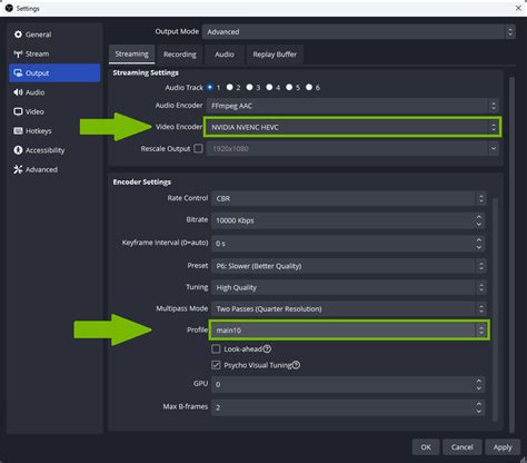 obs encoder nvenc